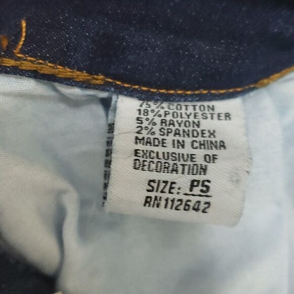 Vintage Violet Distressed Denim Skirt - Picture 5 of 6